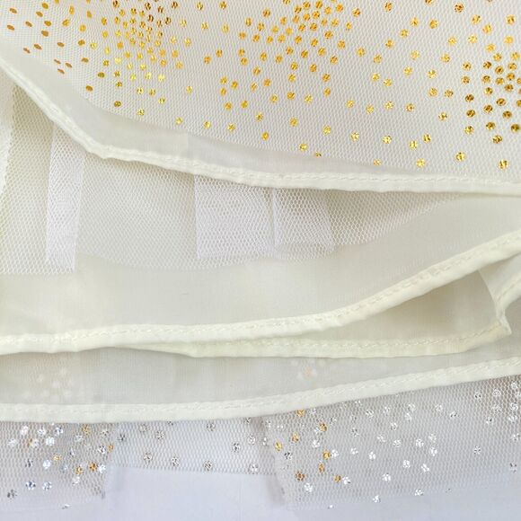 MIA AND MIMI Special Occasion Toddler Dress 24 Months Tulle Lined Ivory Gold - Picture 4 of 13